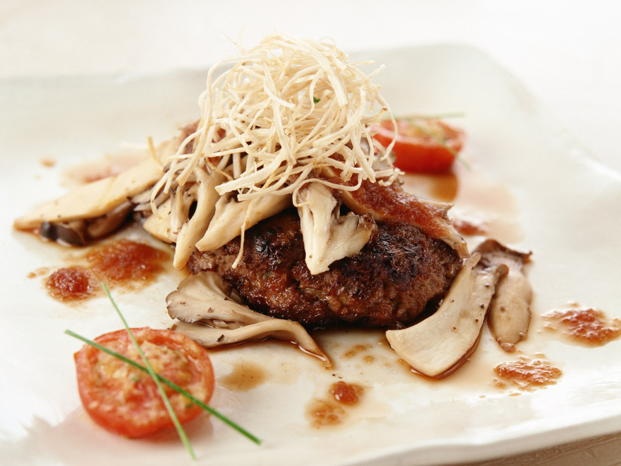 Мясо с грибами