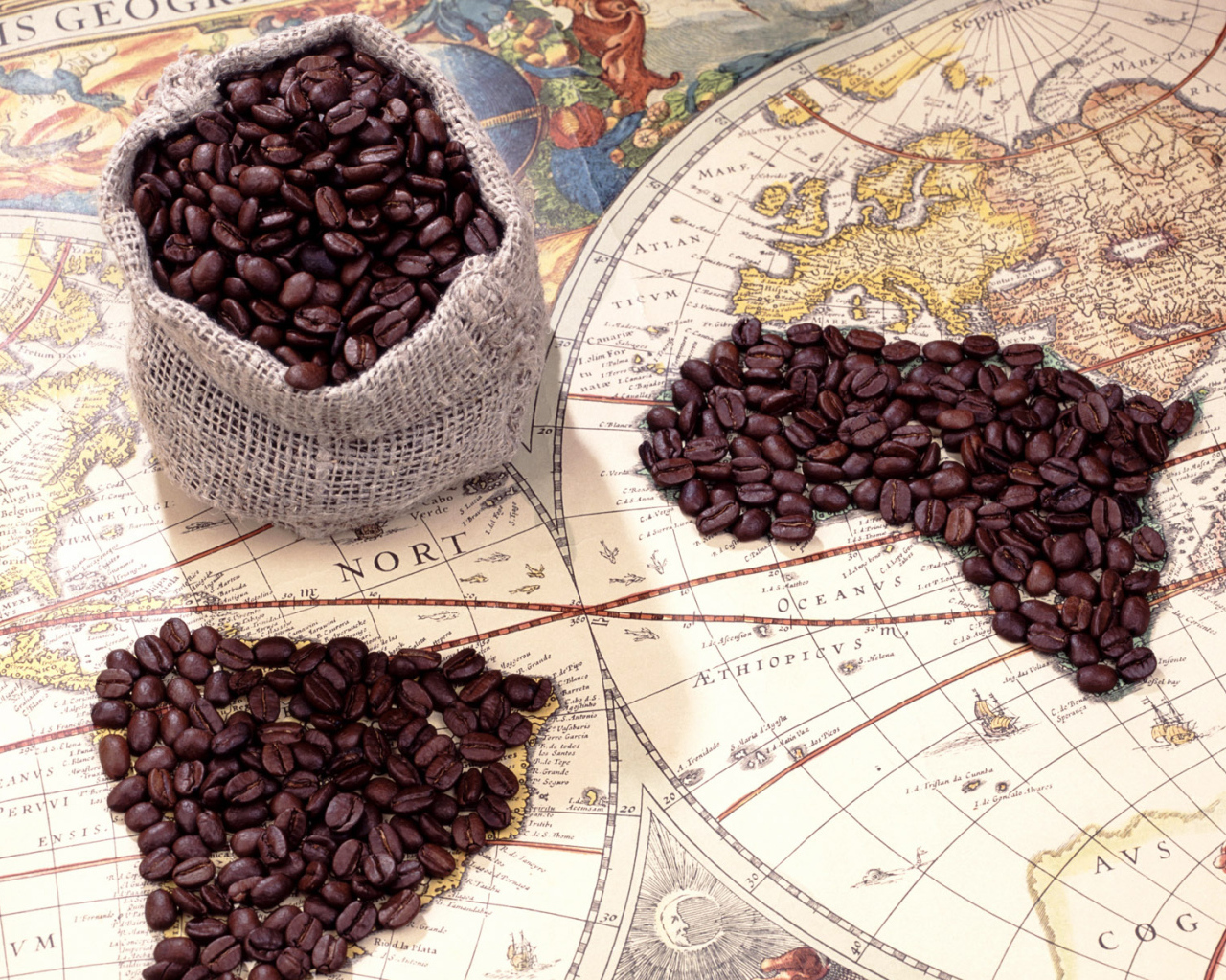 Зерна на карте