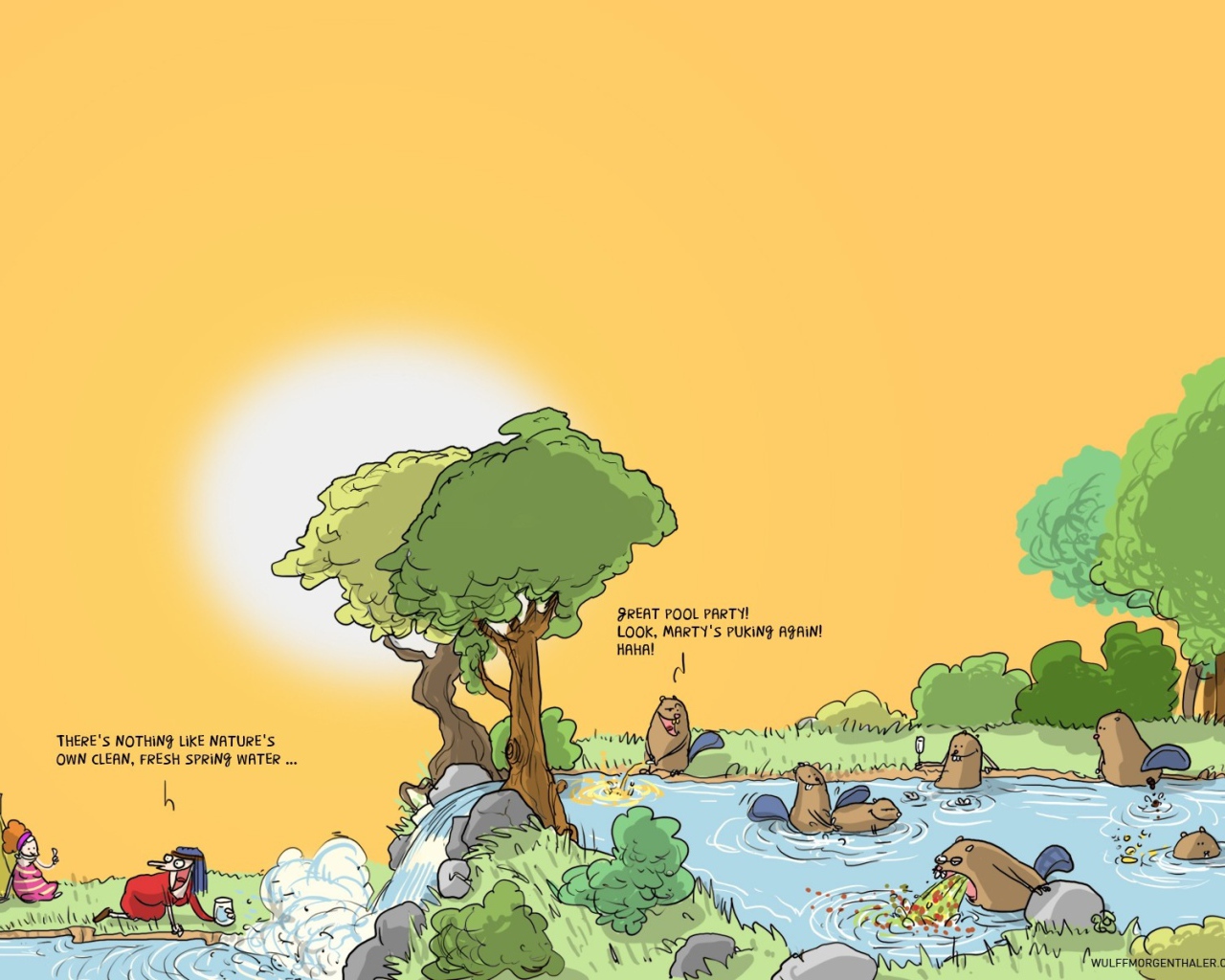 Бобры хулиганы