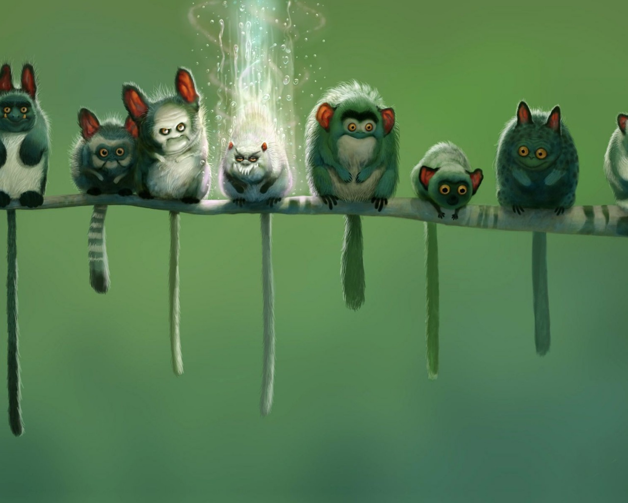 Свисающие хвосты