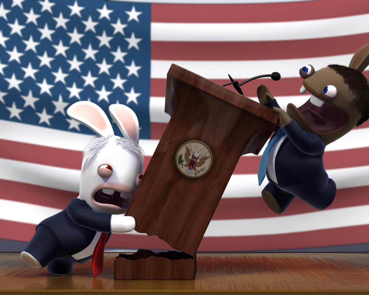Кролик МакКейн и кролик Обама