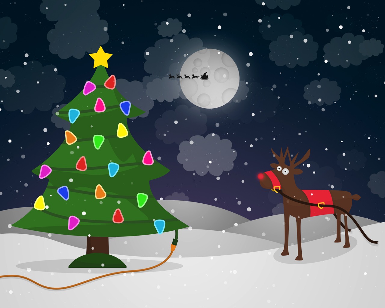 Новогодний олень