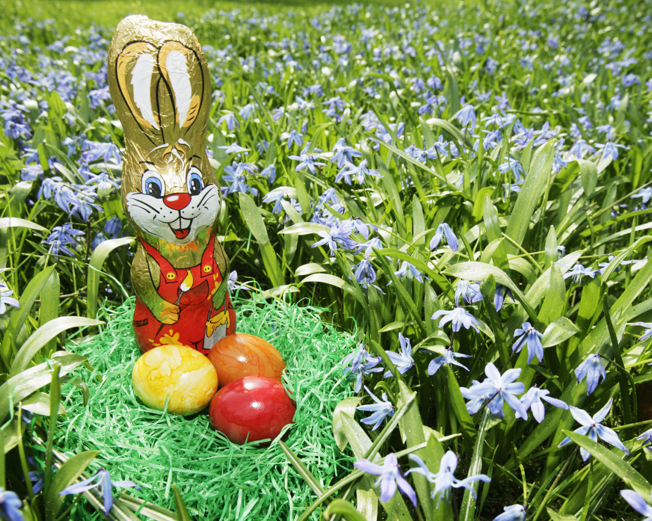 Яйца и Пасхальный заяц
