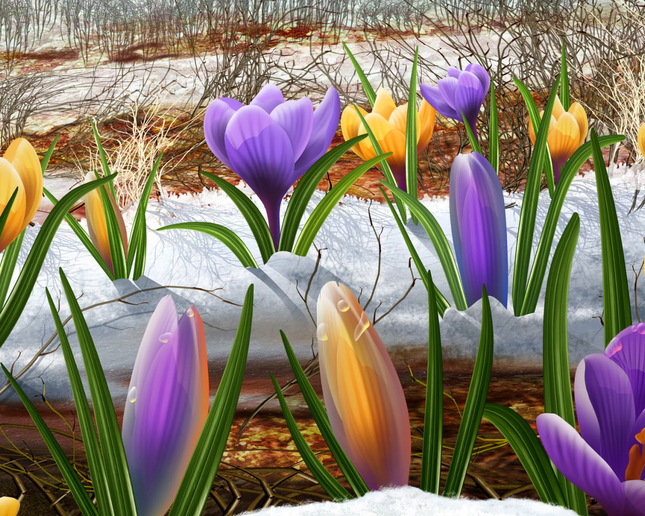 Подснежники на 8 марта