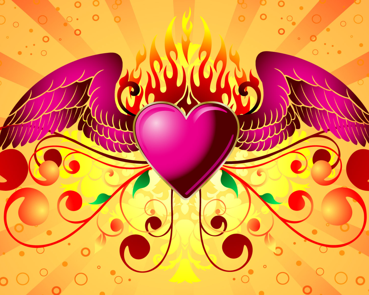 Сердечко с крыльями