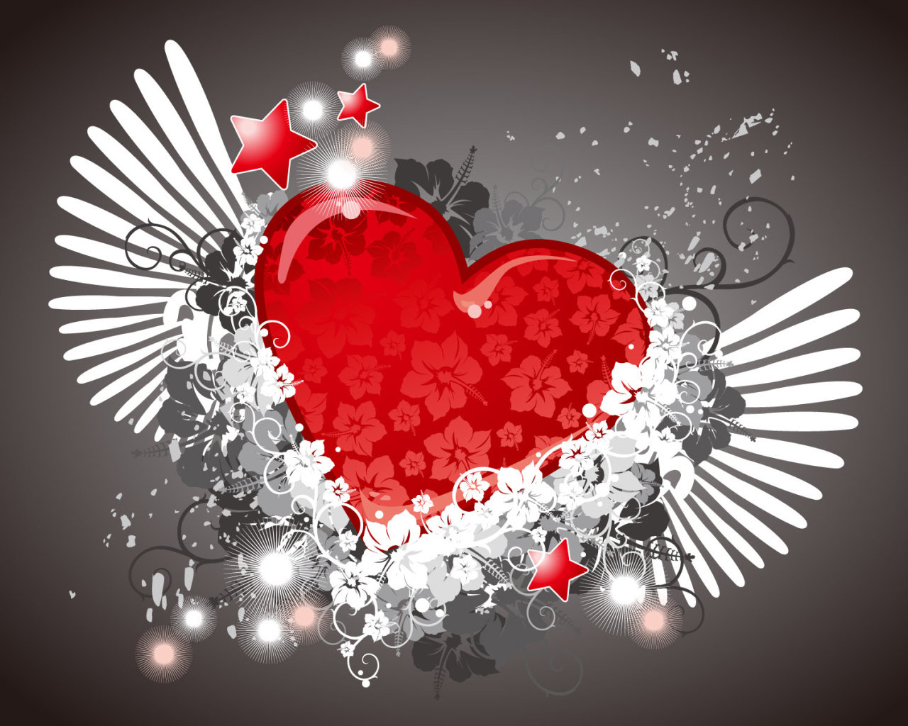 Векторное сердечко в День Св. Валентина