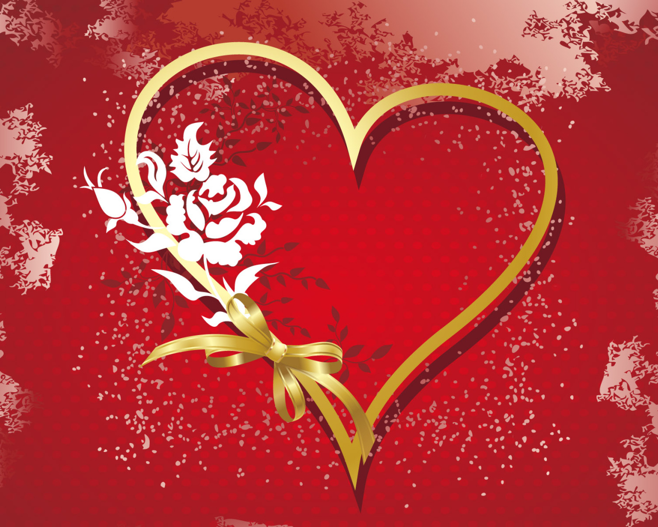 Яркое красное сердце День Св. Валентина