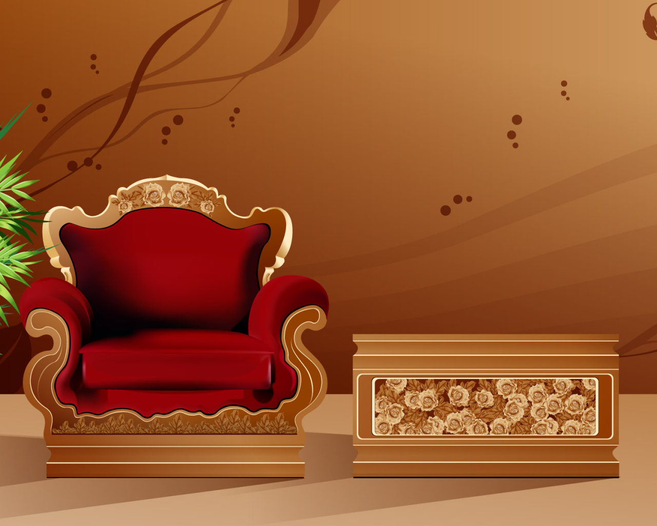 Красивое кресло