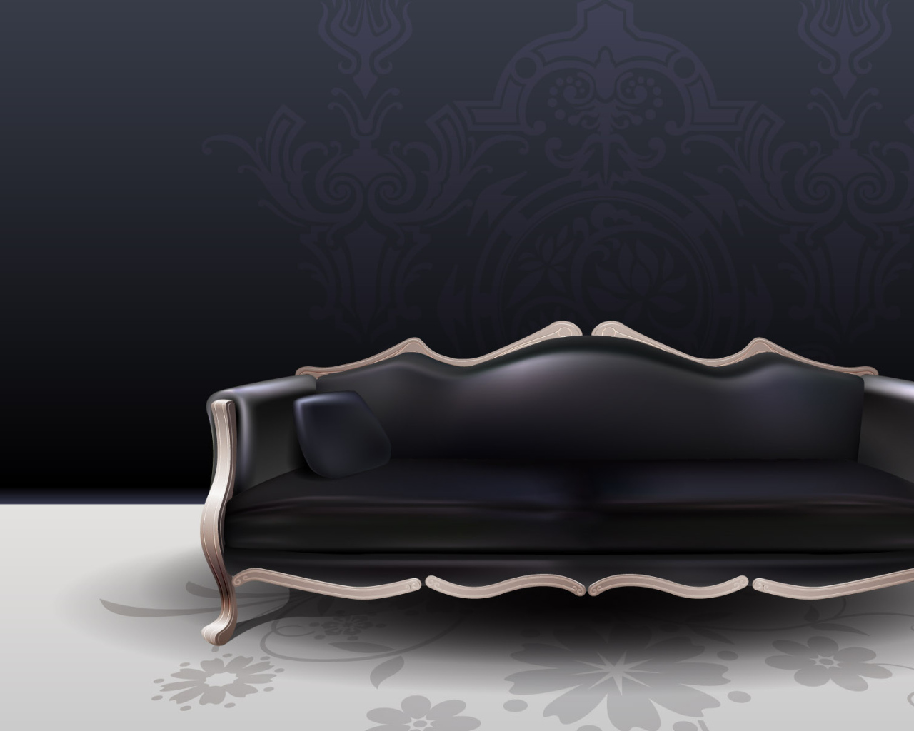 Черная софа