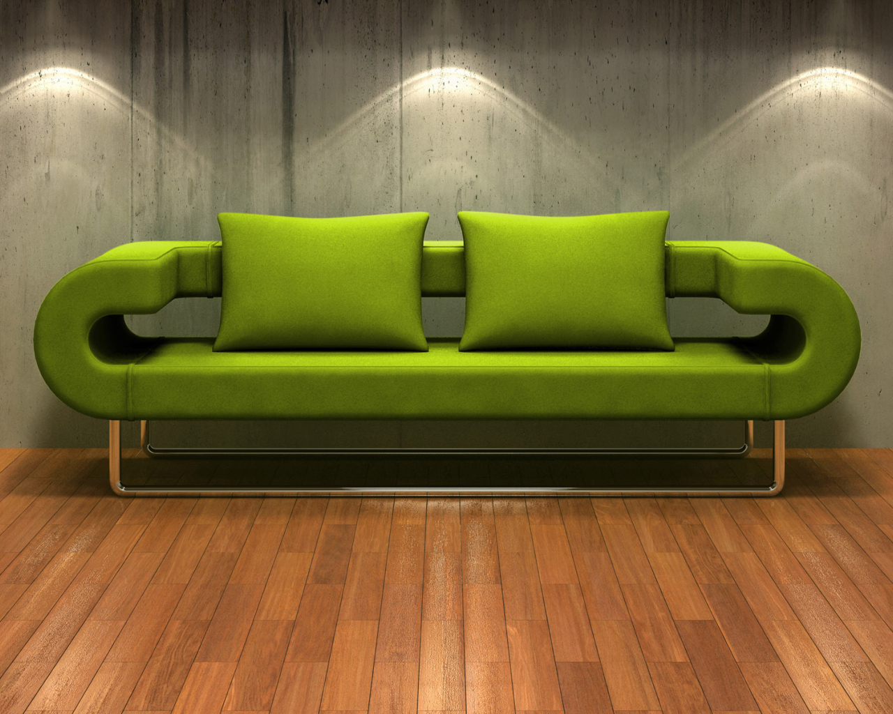 Зеленая софа