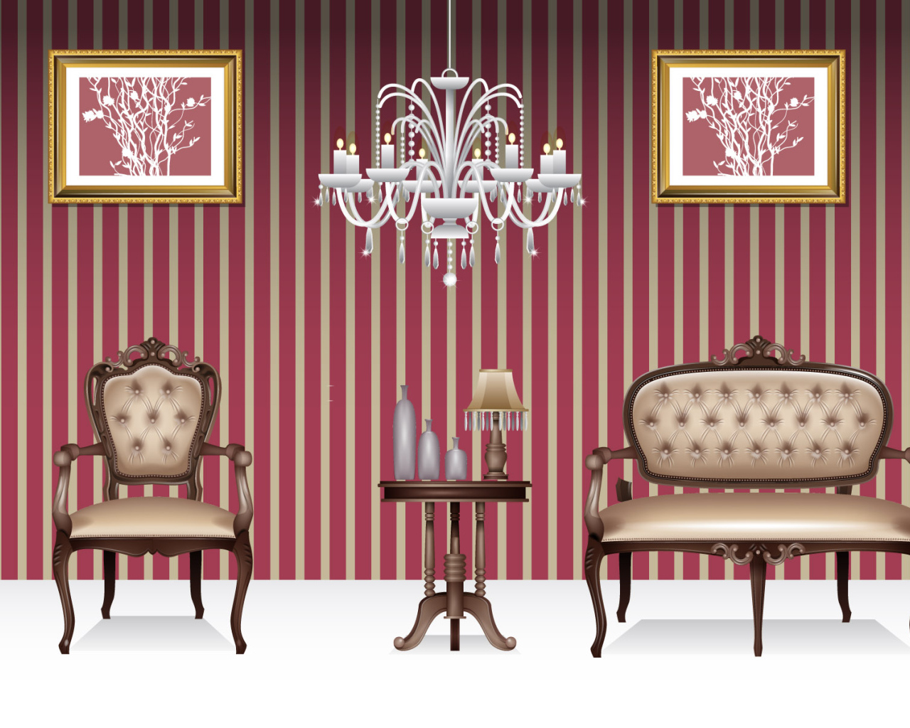 Полосатая комната