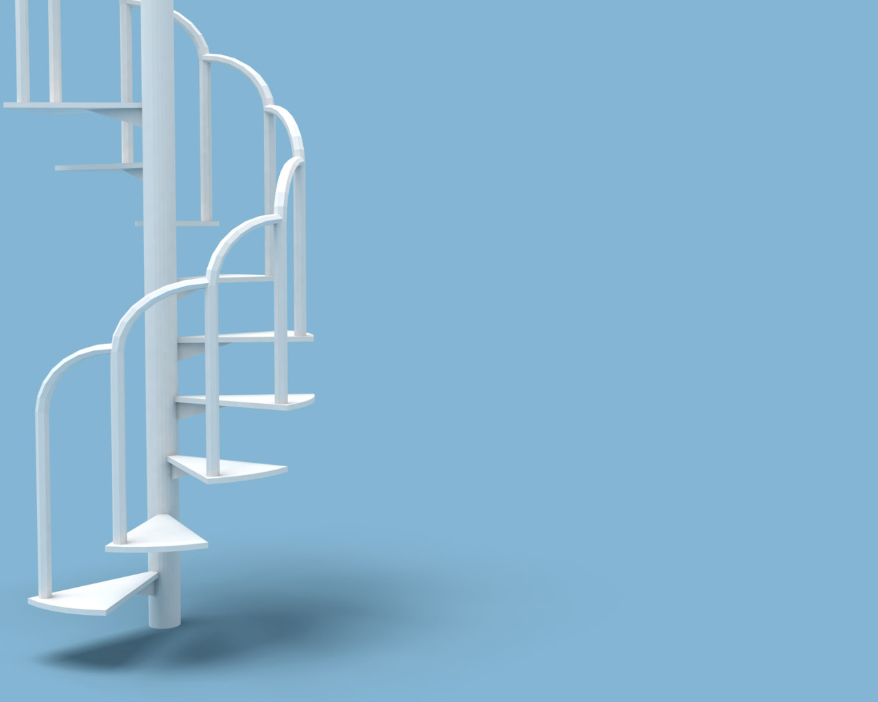 Белая лестница