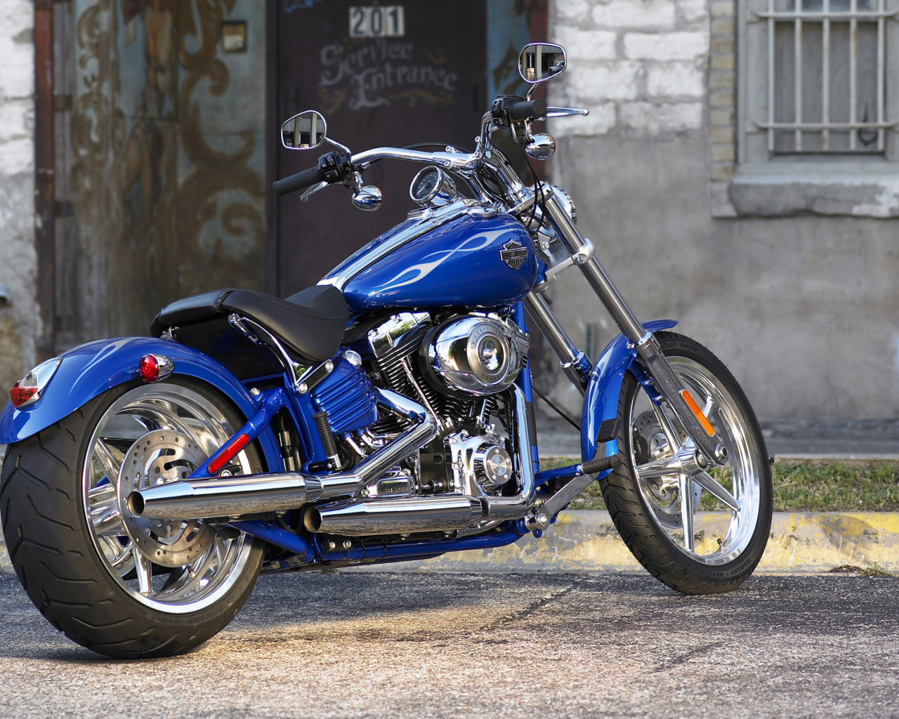 Harley Davidson синий