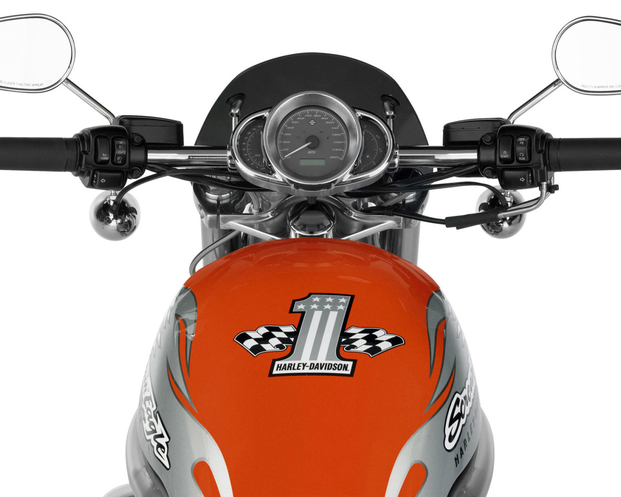 Harley Davidson бензобак и контрольная панель