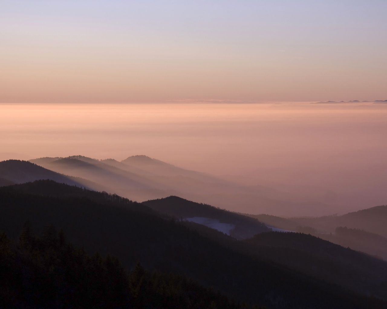 Вечер в горах