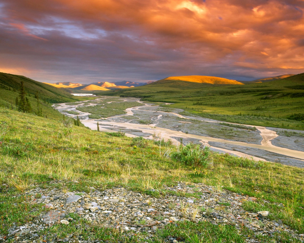 Холмистая долина