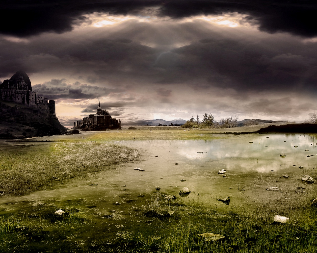 Пасмурный закат