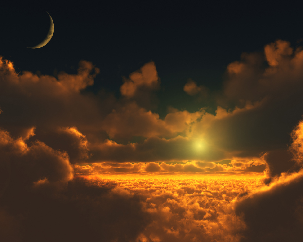 Золотые облака