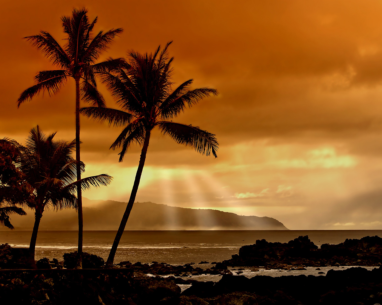 Закат в тропиках