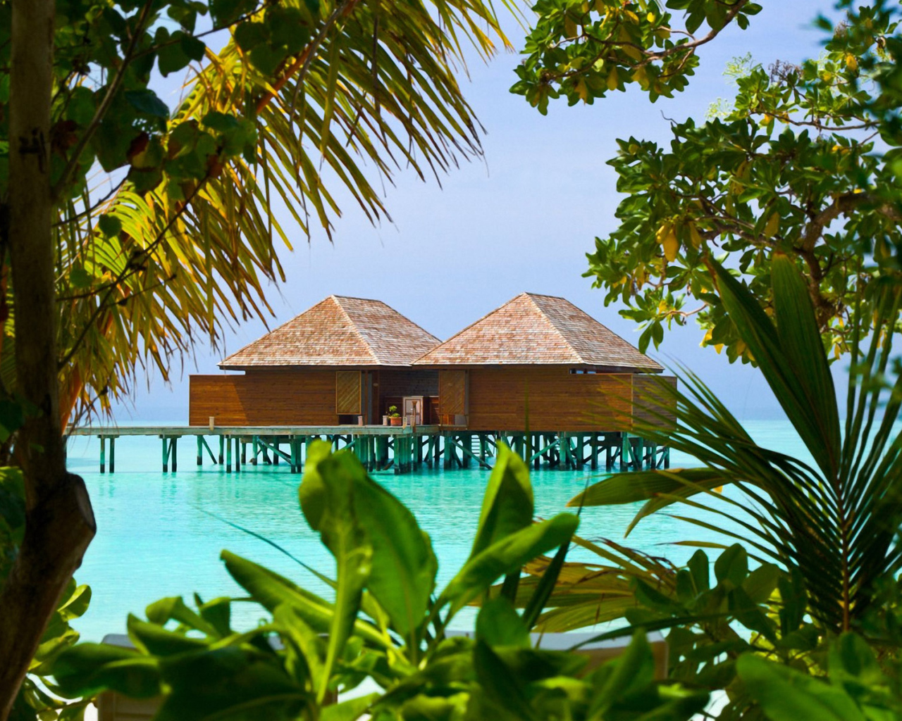 Домики на морском берегу