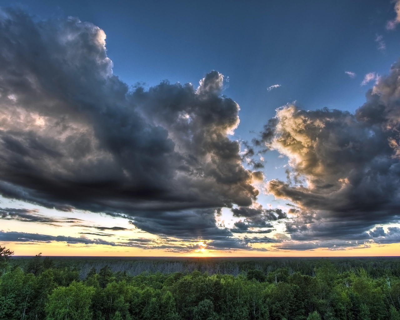Облака на закате