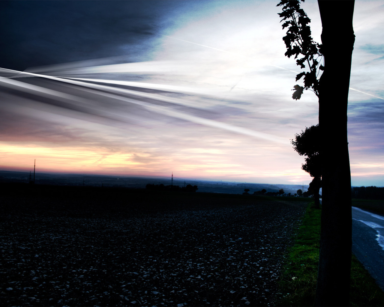 Вечернее небо HDR