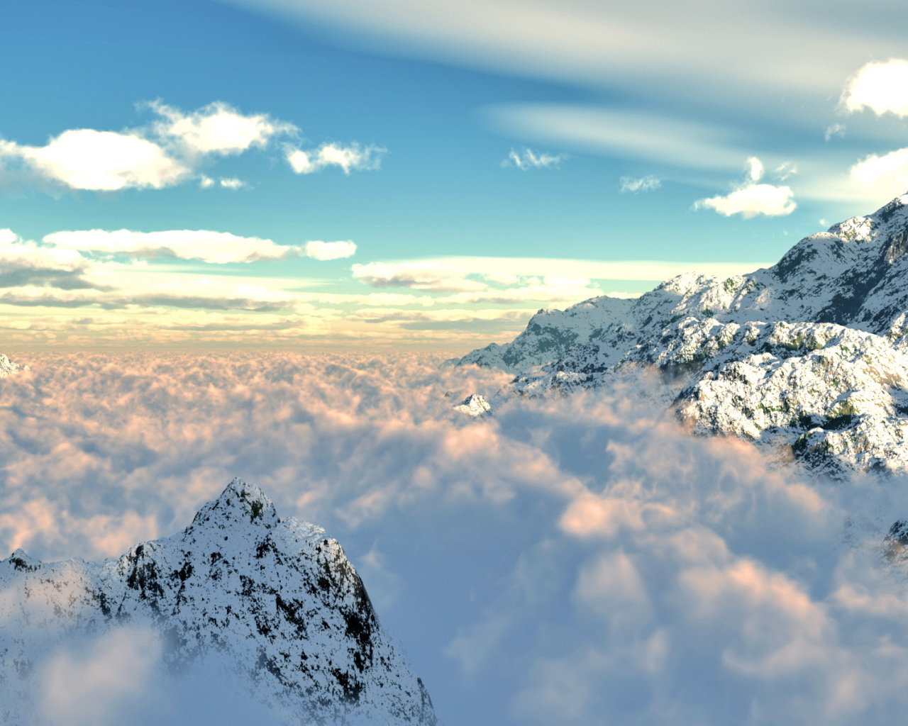 Возвышаясь над облаками