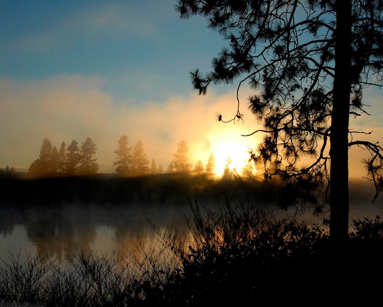 Красивый закат