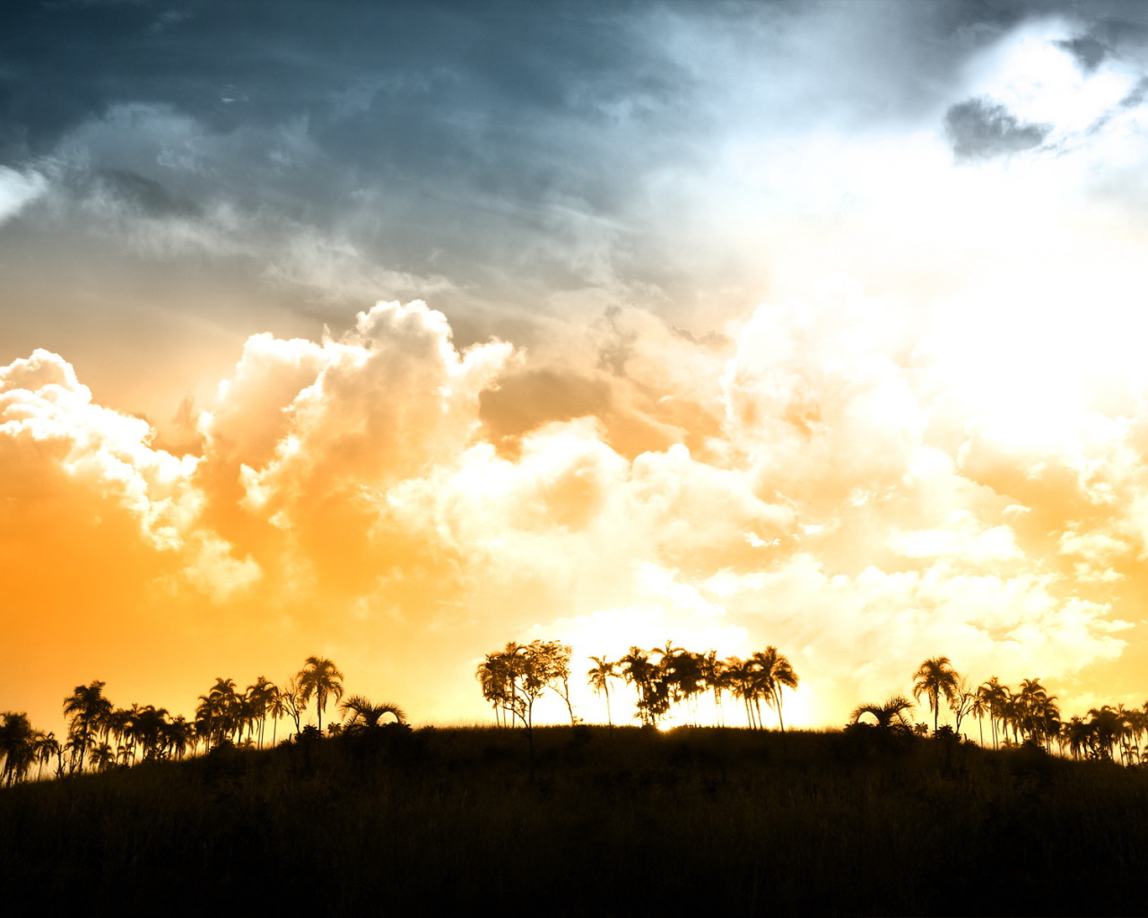 Красивый закат