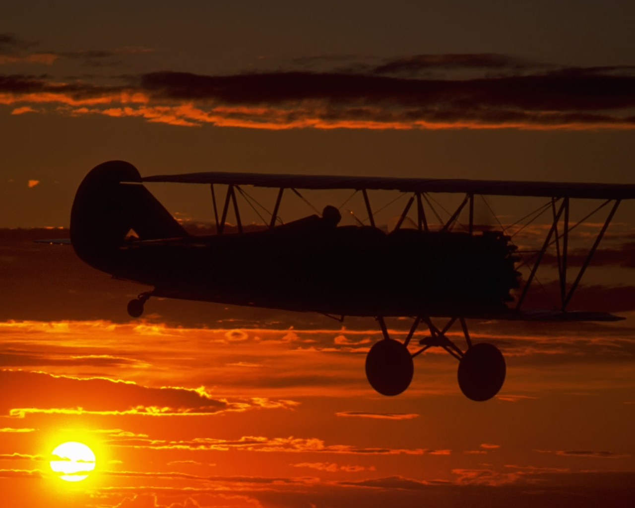 Полет на закате дня
