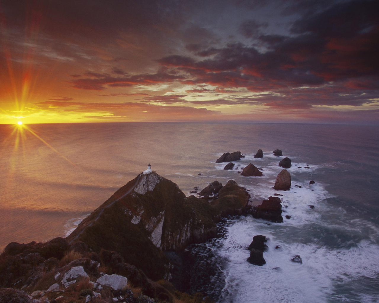 Закат на горизонте