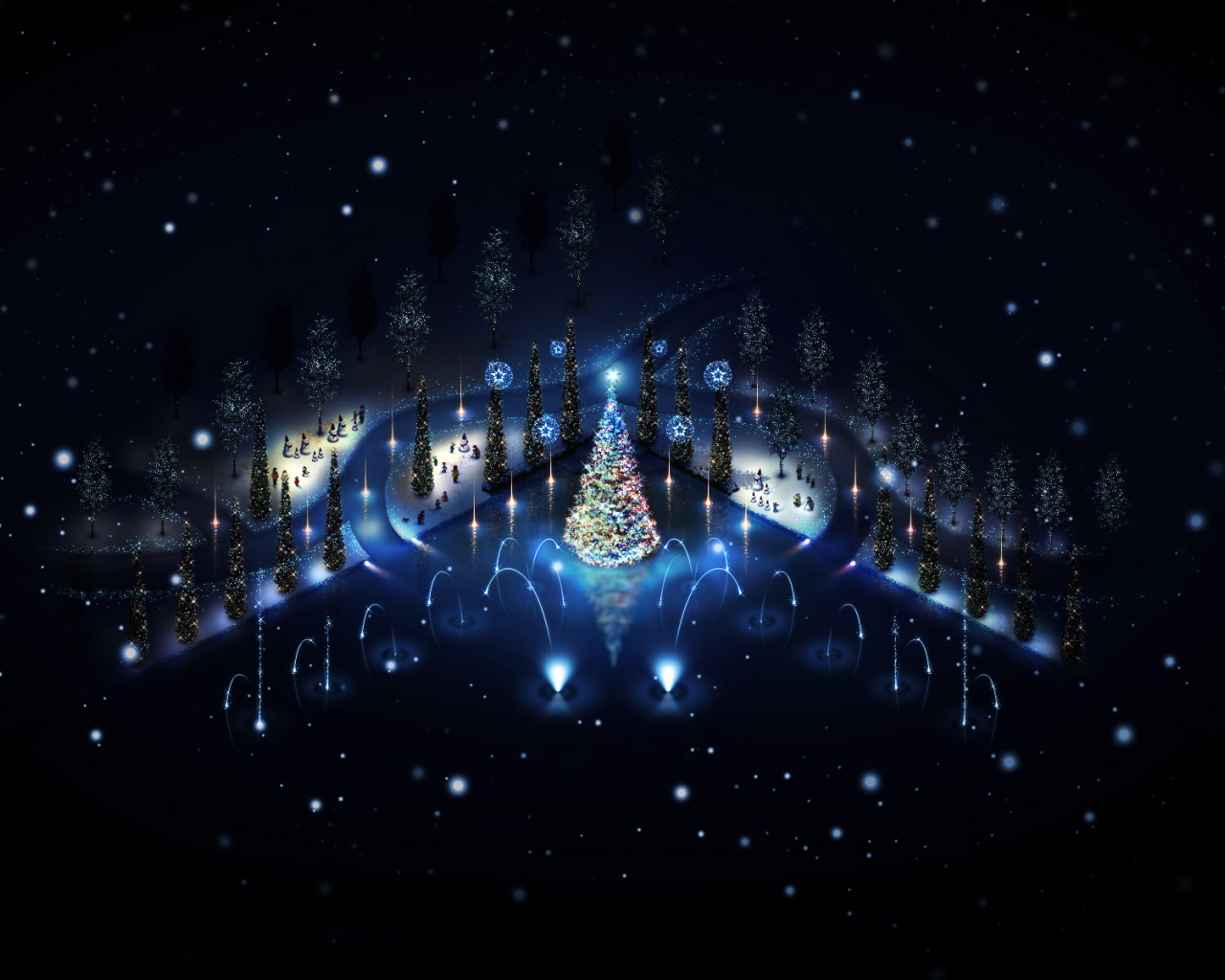 Нарядная новогодняя елка