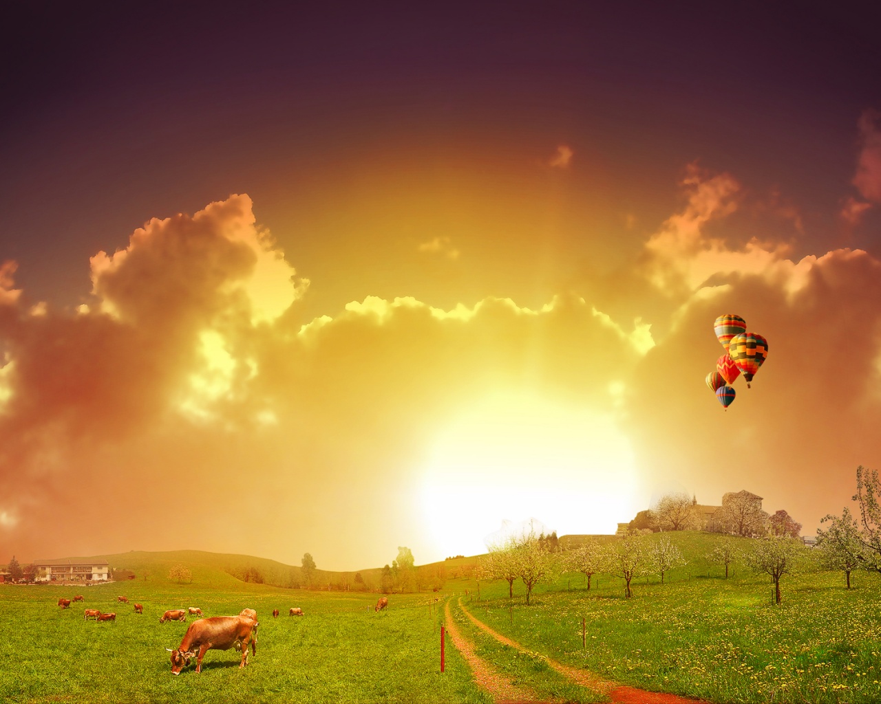 На закате летнего дня