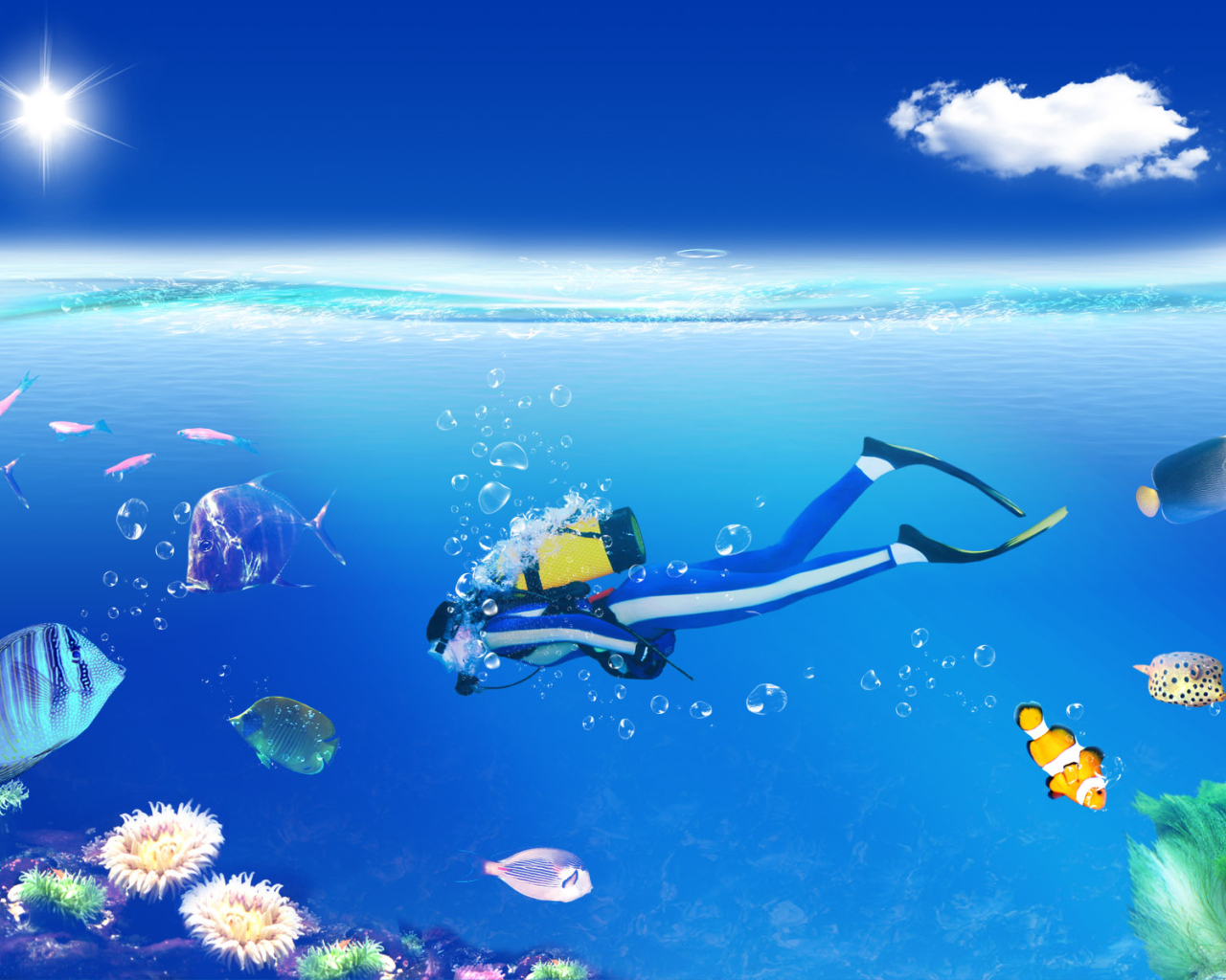 Водолаз подводник