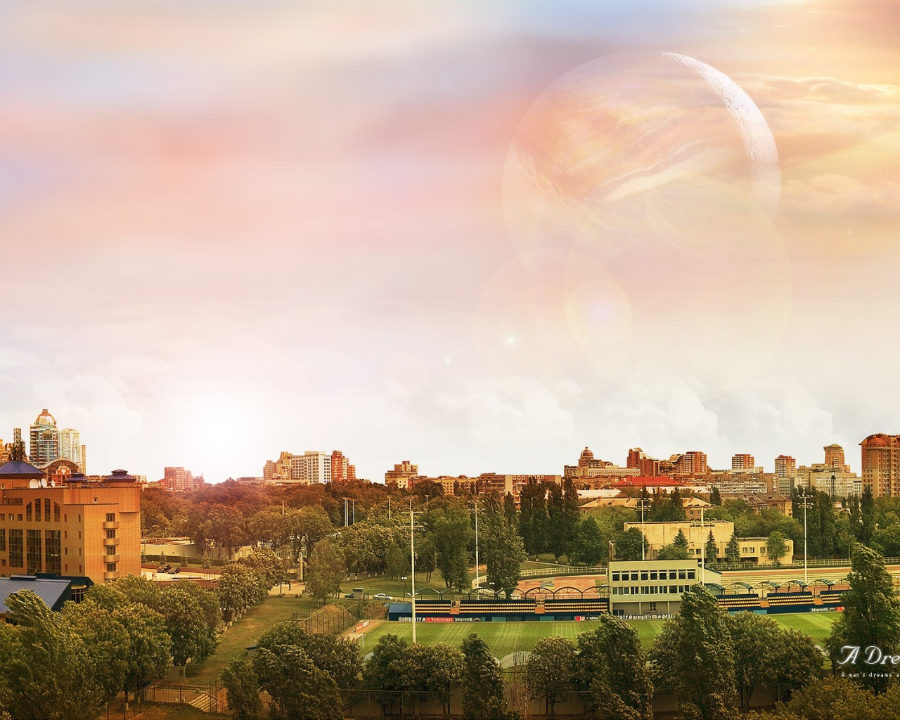 Город по луной