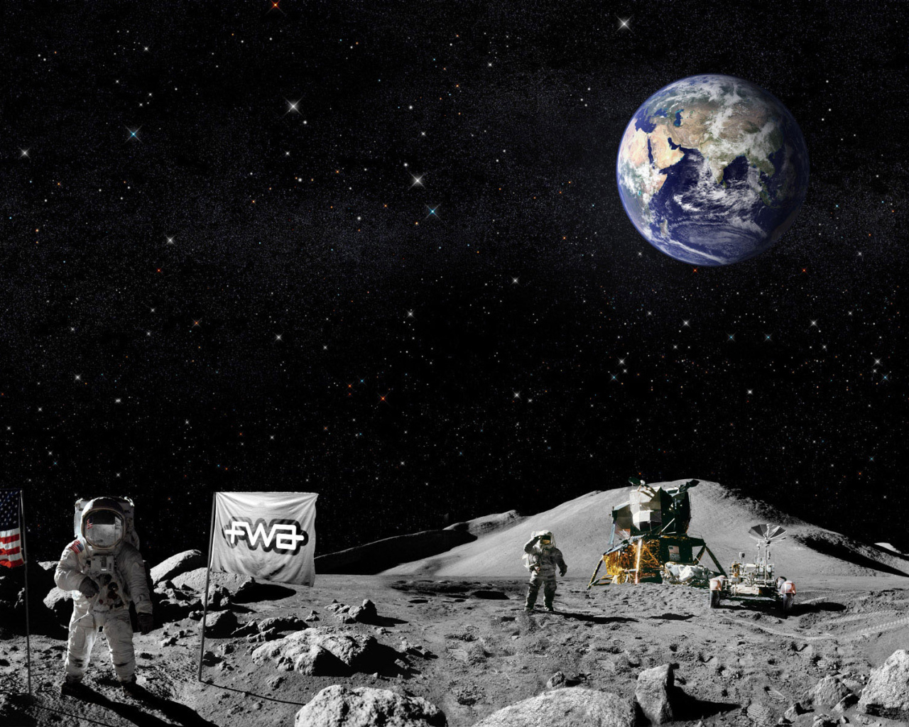 Люди на луне