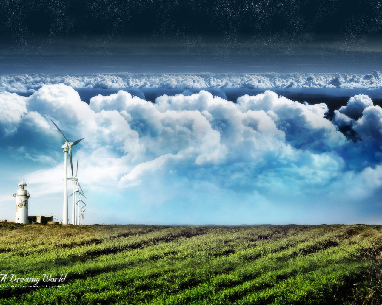 Маяк и ветряки
