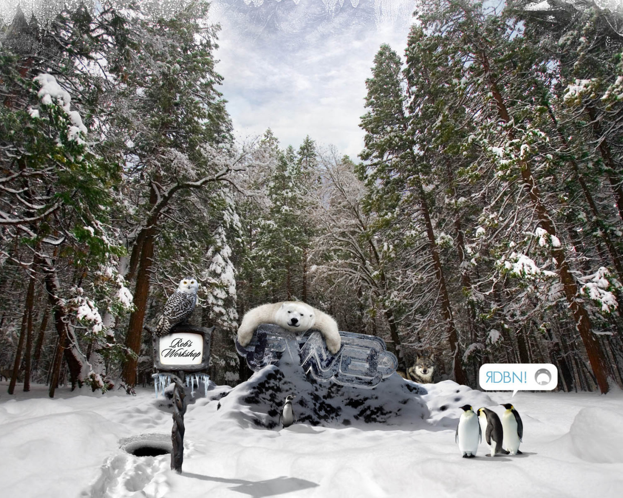 Зимний креатив