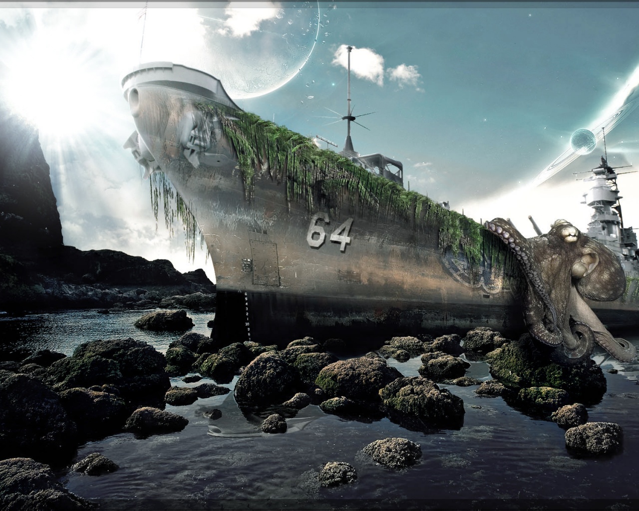 Жертва гигантского осьминога