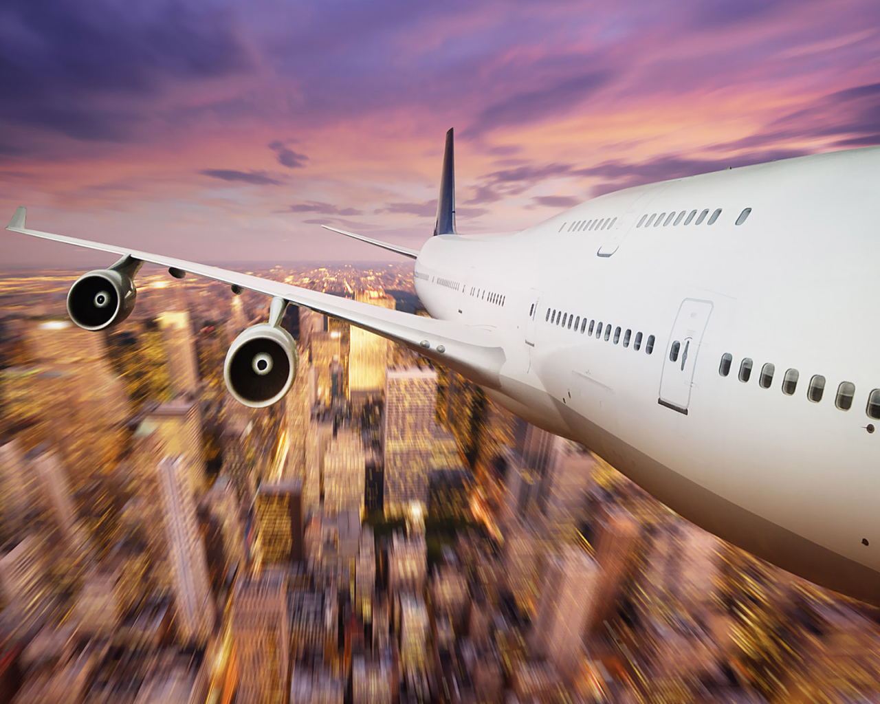 Полет над мегаполисом