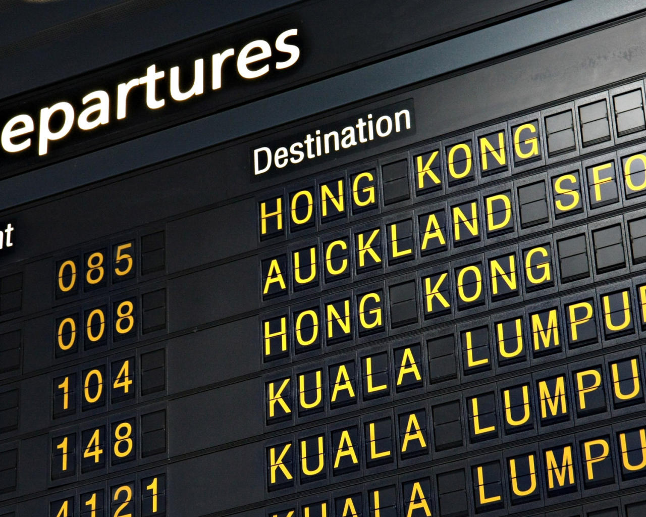 Табло вылетов и прилетов