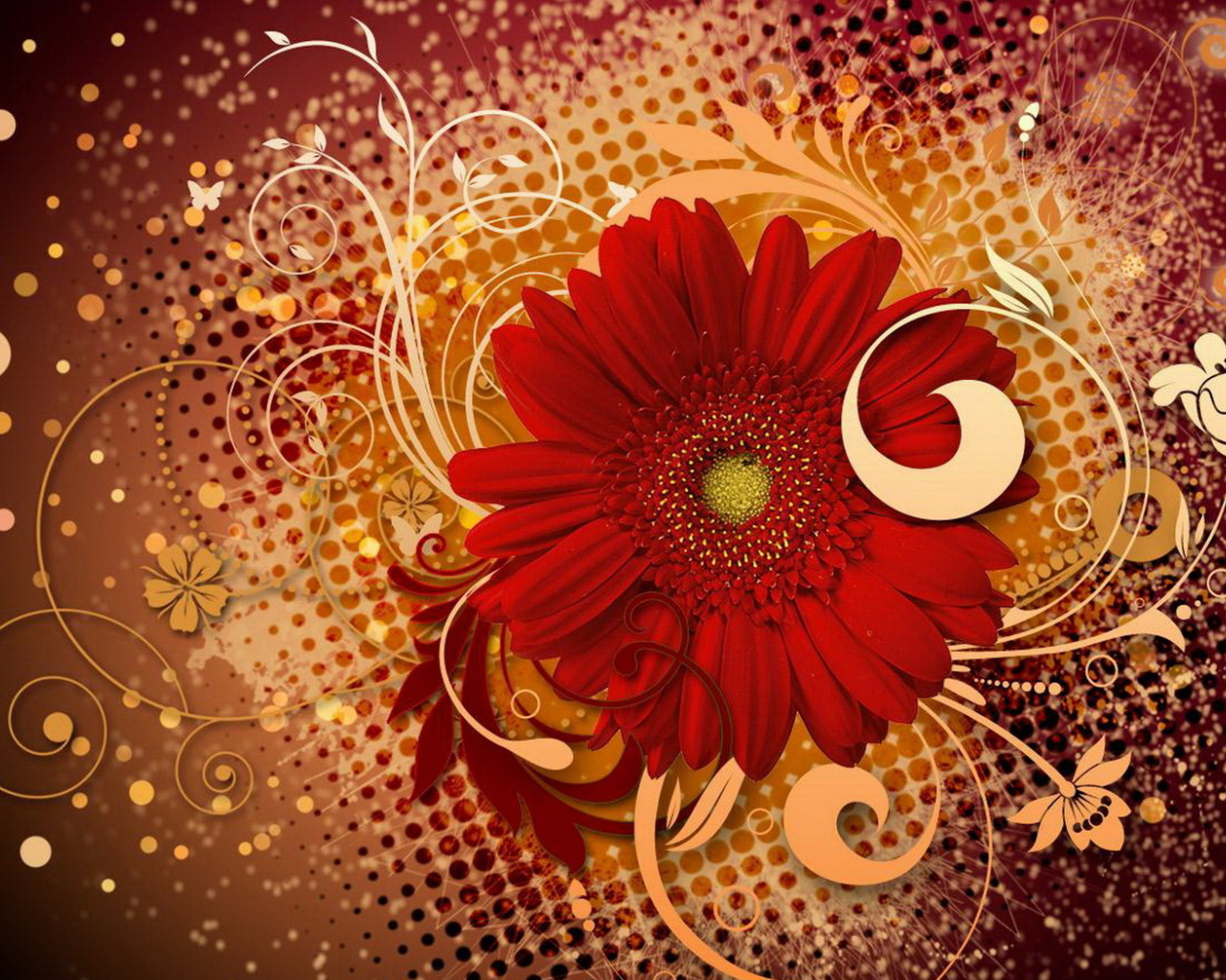 Яркие цветы