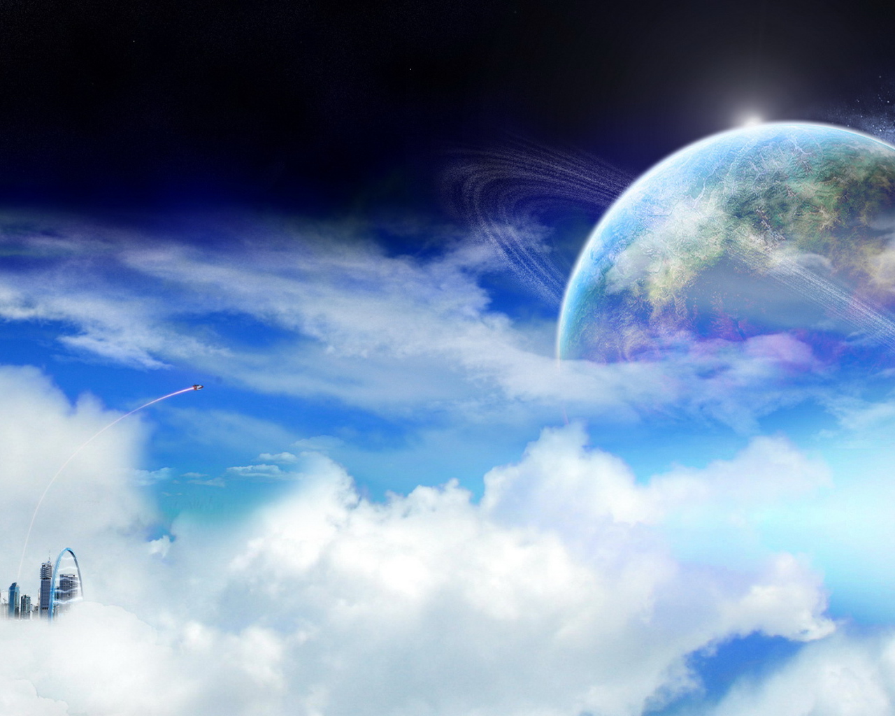 Город под облаками