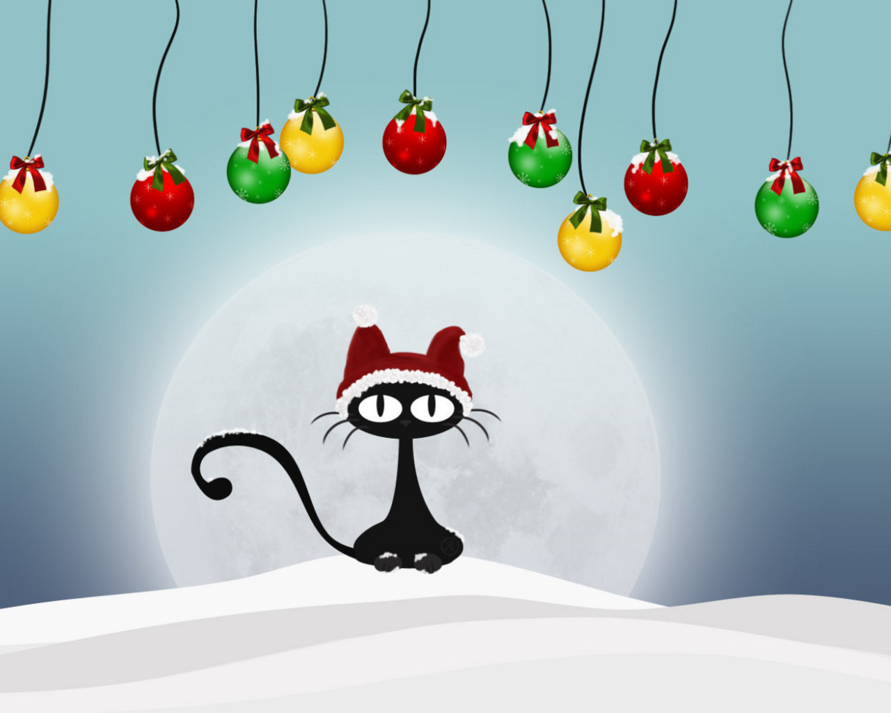 Праздничный кот