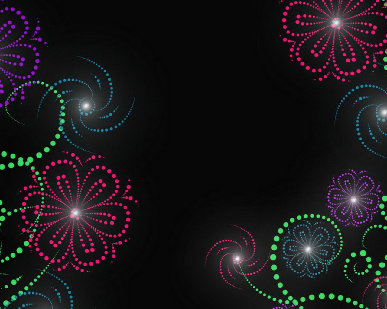 Цветы из света