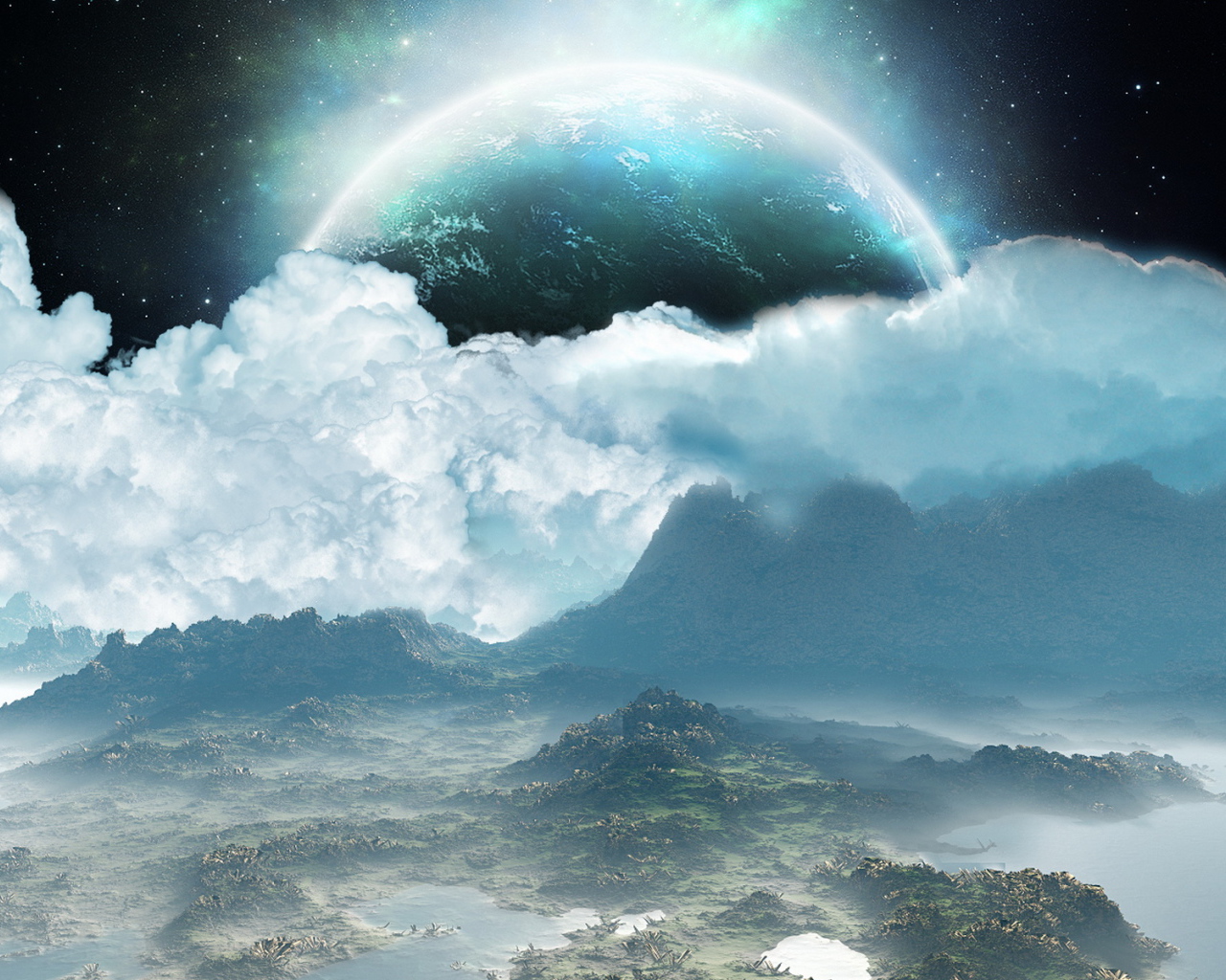 Остров среди облаков