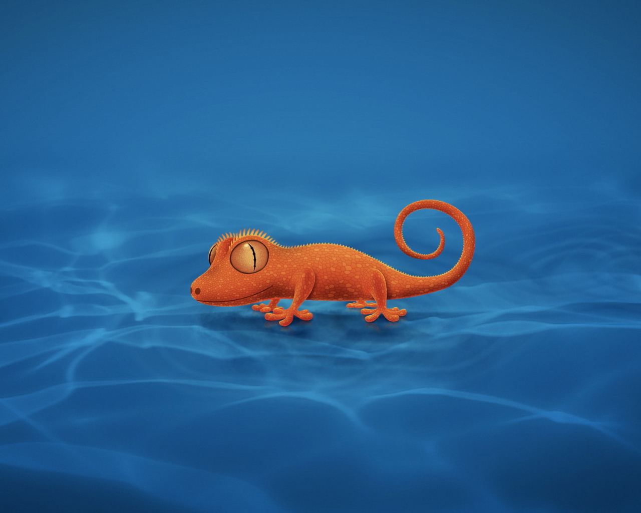 Оранжевый ящер