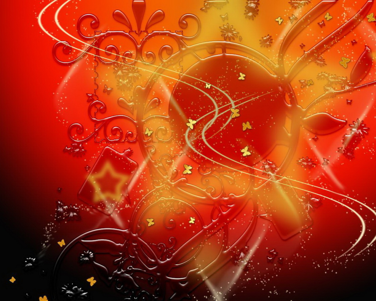 Узоры в красном цвете