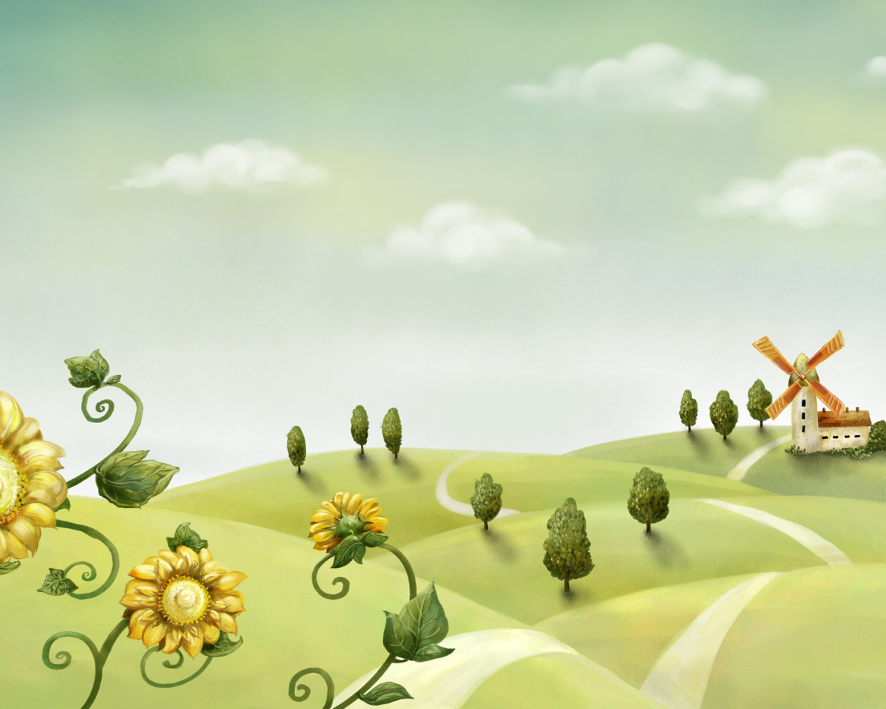 Деревенский пейзаж