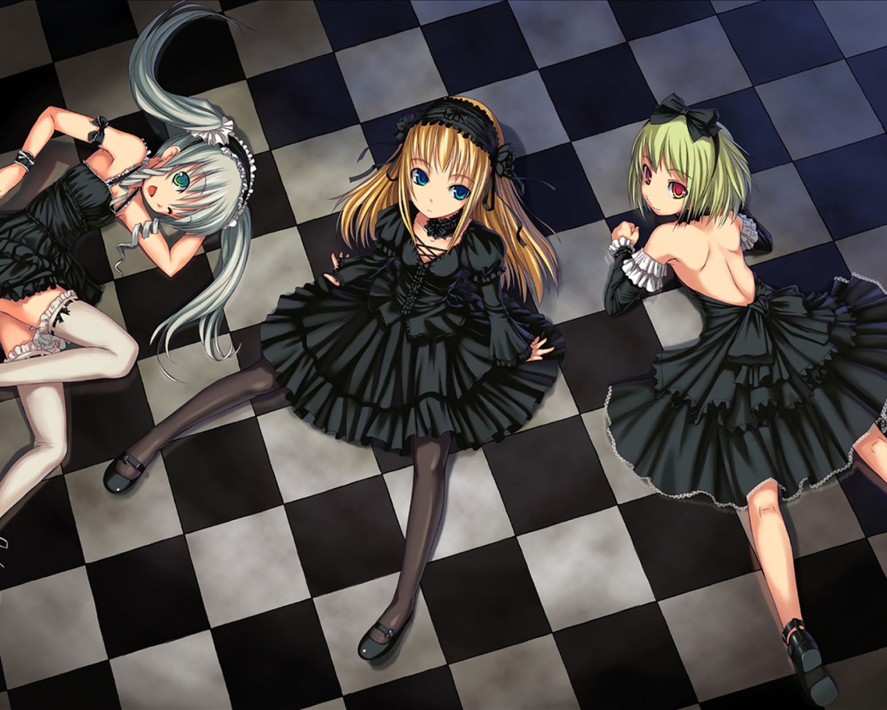 Клетчатый пол